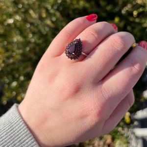 Garnet Engagement Ring